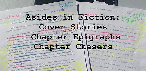 Asides in Fiction: Cover Pages, Chapter Epigraphs and Chapter Chasers