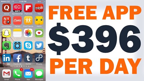 This FREE App Pays You $396 Daily (NO WORK!) Best Money Making Apps