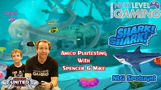 NLG Family Gaming Spotlight: Intellivision Amico Console Playtesting - SHARK! SHARK! with Spencer & Mike!