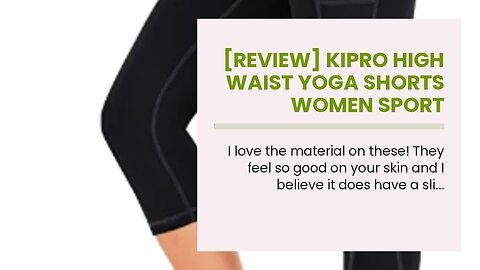 [REVIEW] Kipro High Waist Yoga Shorts Women Sport Tights Workout Athletic Biker Short Pants wit...