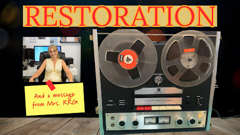 Restoring an old Reel-To-Reel Recorder and How To Clean Heads | RRG Episode 15