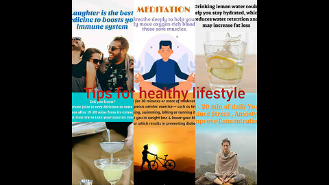 tips for healthy lifestyle | top amazing tips for healthy lifestyle