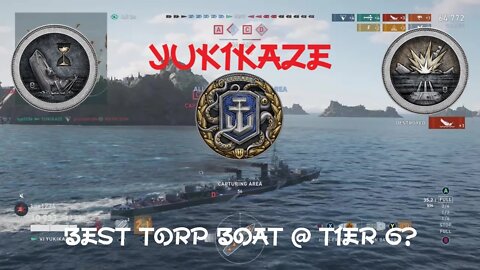 Best Torp Boat @ Tier 6? Yukikaze. (World of Warships Legends)