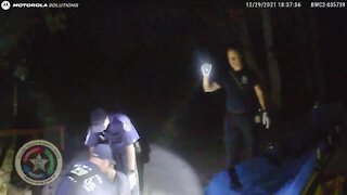 New body cam video shows the moments deputies arrive on scene to help a man bitten by a tiger