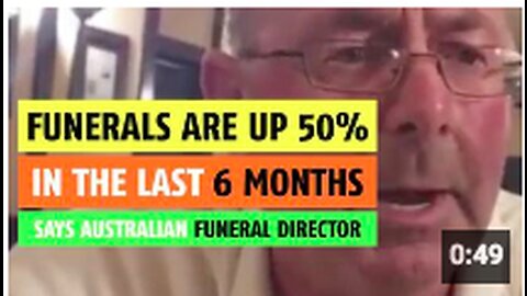 Funerals are up 50% in the last 6 months says Funeral director