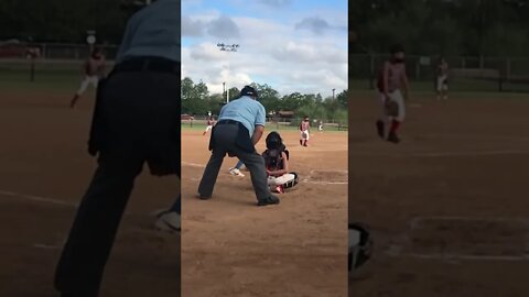 8-year-old Struck her out with Curve