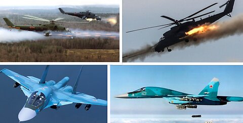 DENAZIFICATION Compilation of Russian bombers, fighter jets & helicopters attacking NAZI strongholds