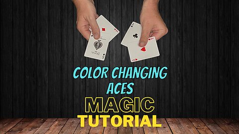 How To Make The Four Aces Change Colors - Color Changing Aces Magic Card Trick Tutorial