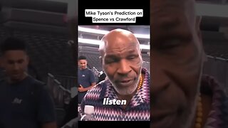 Mike Tyson on Crawford vs Spence Jr.
