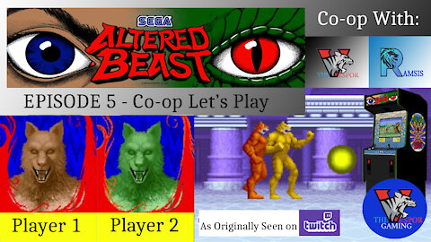 Retro Arcade Gameplay | Altered Beast - Full Arcade Co-op Let's Play | 2-Player