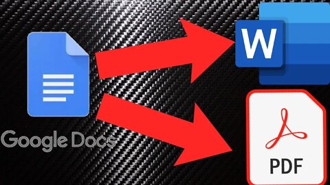 How to Save a Google doc as a PDF or Word doc