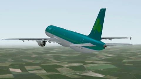 Airbus A320 Aer Lingus flight with auto land (auto approach) Infinite Flight