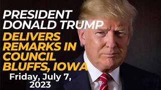 President Donald Trump Rally Delivers Remarks in Council Bluffs, Iowa Friday, July 7, 2023