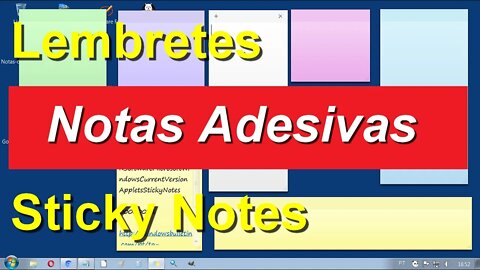 Como usar as Notas Adesivas do Windows - Lembretes - Sticky Notes
