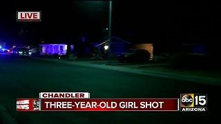 3-year-old girl shot in Chandler Thursday night