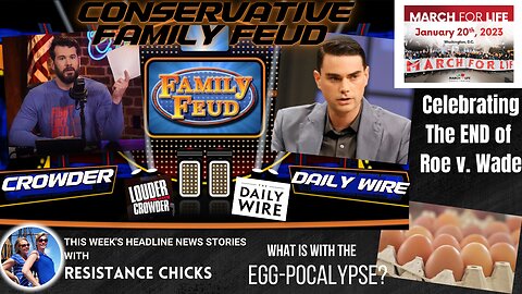 Conservative Family Feud: Crowder vs. Daily Wire Plus This Week's Headline News 1/20/23