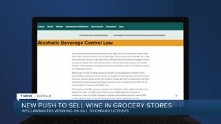New push to sell wine in grocery stores