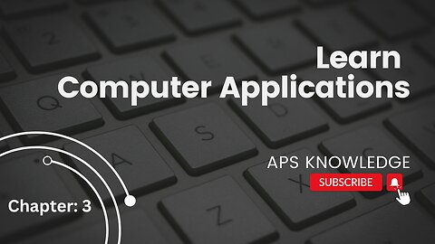 Master the Basics of Computer Applications in Chapter 3! 🤔