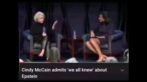 Cindy McCain on Jeffrey Epstein : "We all knew what he (Epstein) was doing.