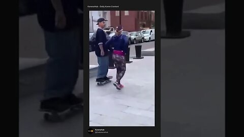 Guy Skates Around A Karen tiktok therealkarenshub