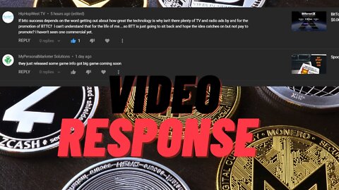 Video response to comment.