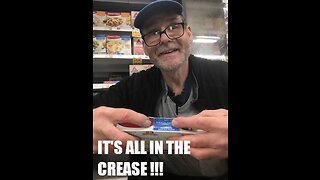 FROZEN FOOD CLERK HACK # 8 "CREASING MAKES PRODUCTS STAND UPRIGHT !!!"