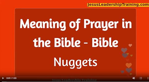 Bible Definition of Prayer