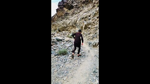 Running wildly on the mighty Mountains of Hindukush