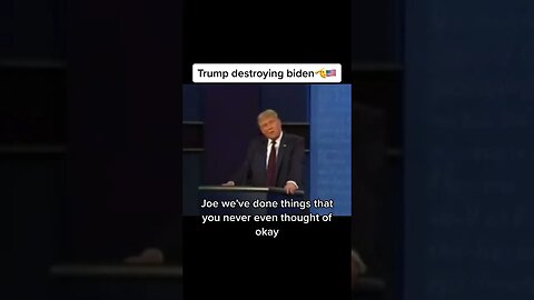 TRUMP destroys Biden in 10 seconds 🤣