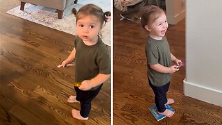 Kid Sees Dad Shaved For First Time Since She Was A Baby