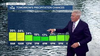 Wednesday to be muggy, highs in the 70s