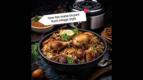 how to make chicken biryani from village style