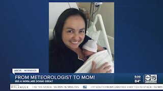 Meteorologist Iris Hermosillo welcomes baby Nora