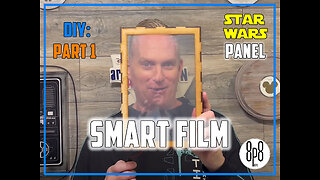 DIY: SMART FILM -Part 1 - Star Wars Panel #starwars #smartfilm #disney #led #diy #babyyoda #grogu