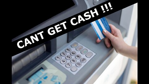 No Cash at Bank Machines 😕 People cant withdrawal cash - monetary runoff - bank runs ahead