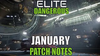 Elite Dangerous 2020 News January Update Patch Notes