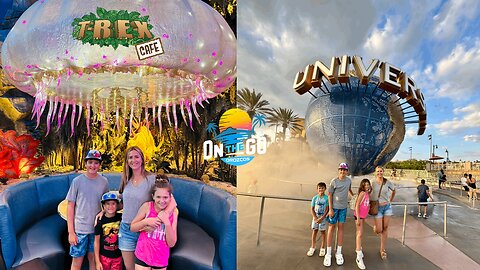 Surprise trip to Universal and SeaWorld | Universal City Walk | T-Rex Cafe | Day 1