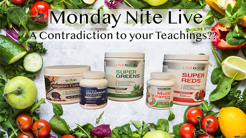 Monday Nite Live: Doesn't you taking supplements contradict your teachings?