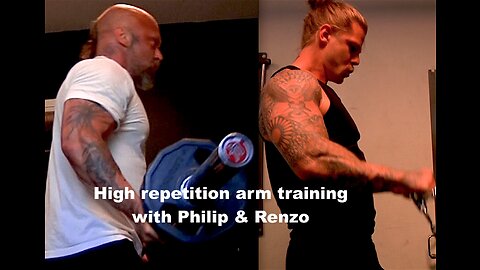 Arm training. High repetition