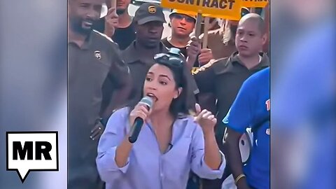 WATCH: AOC Pumps Up UPS Workers As They Prepare To Strike