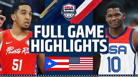 Team USA vs Puerto Rico Full Game Highlights