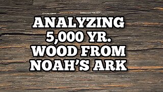 Examining 5000 YR. Wood From Noah's Ark
