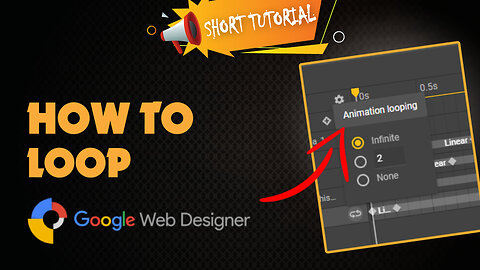 How to loop on google web designer