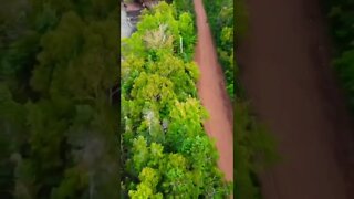 Following a car down the road via drone