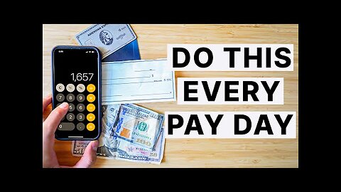 Do This EVERY Time You Get Paid (Paycheck Routine)