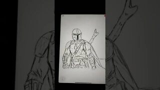 How to Draw The Mandalorian? - Daily Art nr.160🖌️