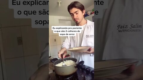 EU EXPLICANDO PRO PACIENTE O QUE SÃO 2 COLHERES DE SOPA DE ARROZ... #Shorts