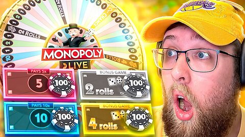 MY NEW STRATEGY ON MONOPOLY LIVE! (BIG BETS)