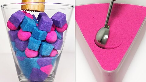 Very Satisfying and Relaxing Compilation 139 Kinetic Sand ASMR