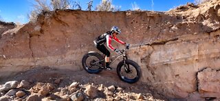 Jumping Dirt Piles In The Desert